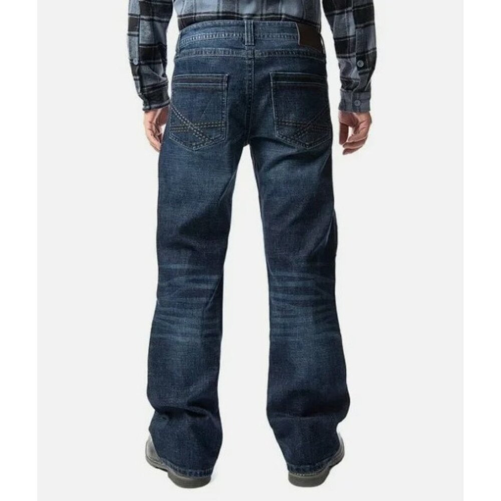 Axel Men's Slim Bootcut Jeans-Size 40 x 30-Dark Wash-NWT - Picture 2 of 3